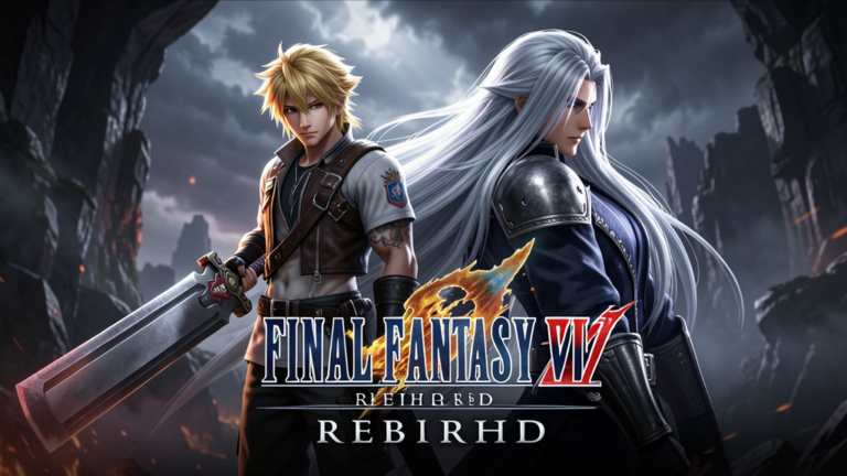 Key art oficial de Final Fantasy VII Rebirth. Crédito: Square Enix