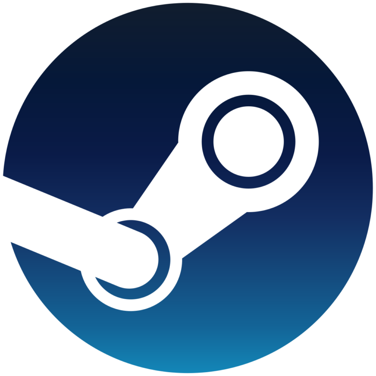 Logo de Steam sobre fondo oscuro